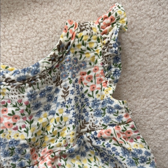 Charlotte & Star Floral Baby Romper - baby girls size 3-6M - Picture 4 of 8